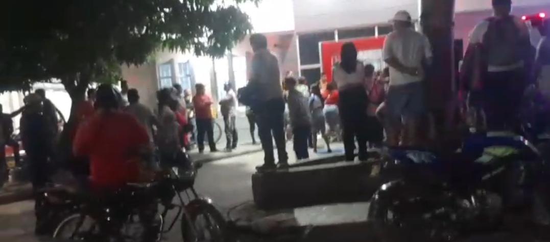 Camino Simón Bolívar anoche