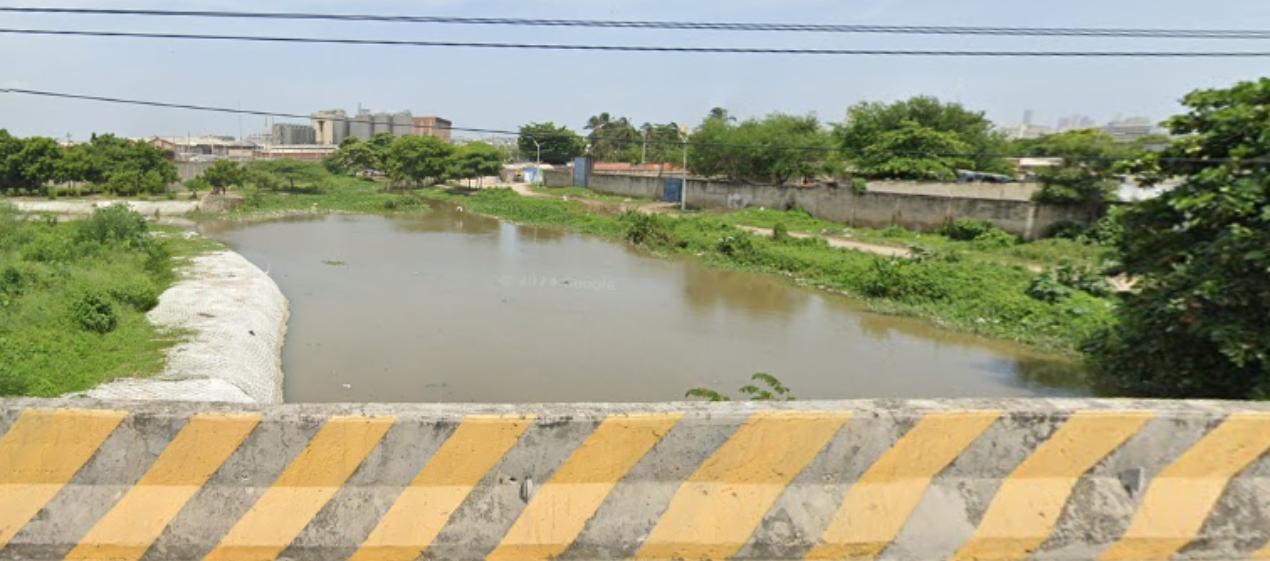 Sector del caño de la Auyama donde fue hallado el cuerpo. 