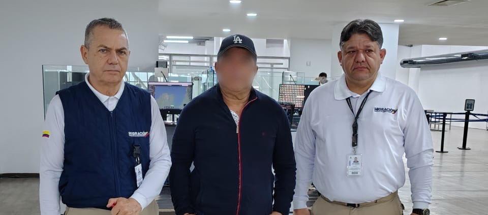 Capturado por Migración Colombia.