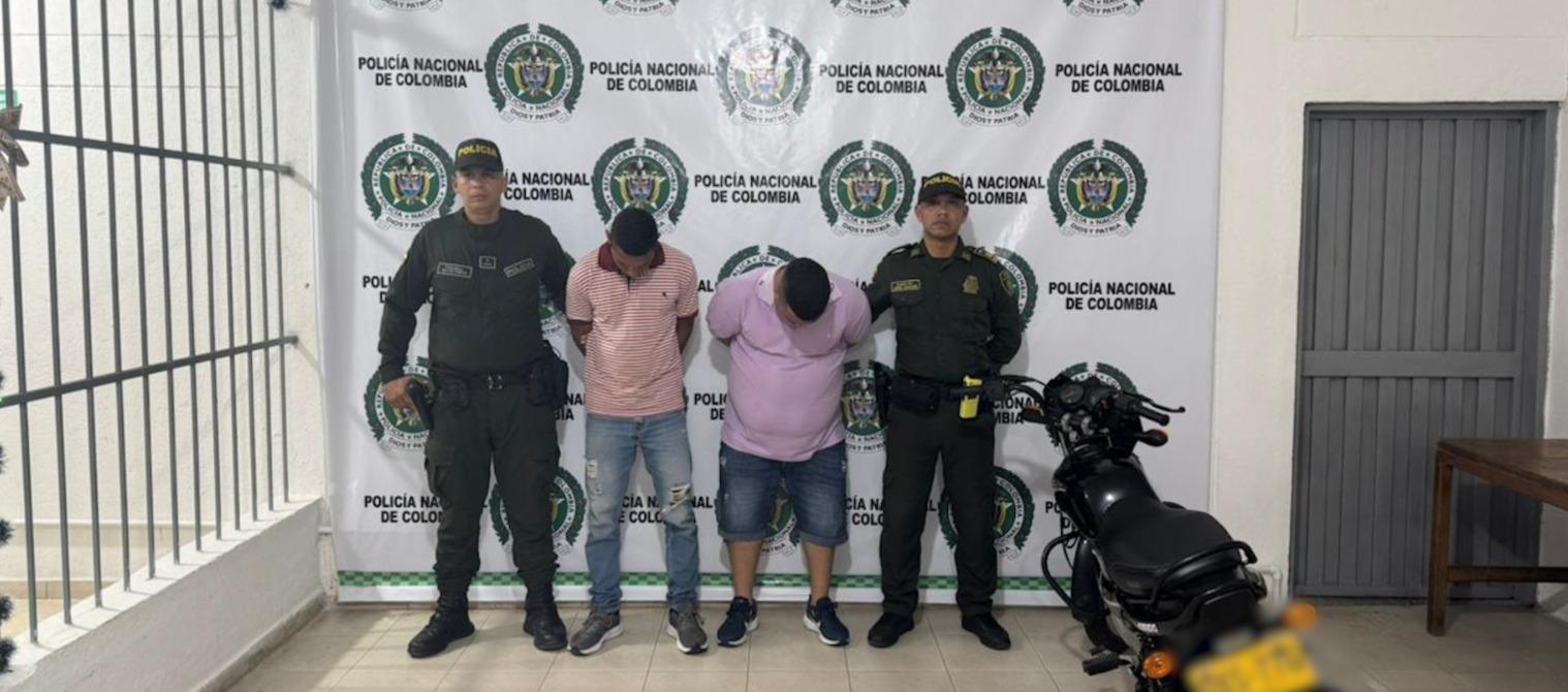 Los dos hombres fueron capturados por la Policía. 