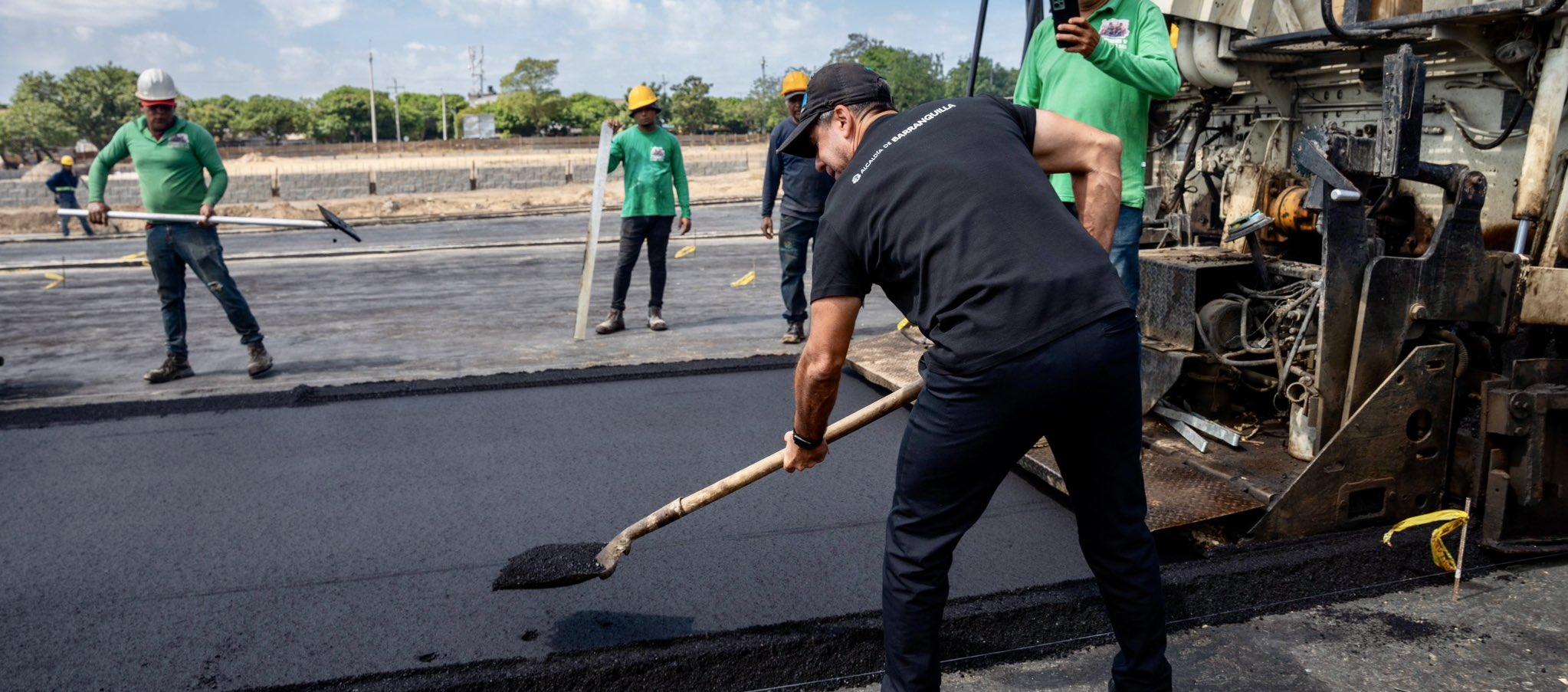Alejandro Char, Alcalde de Barranquilla, en la inspección al polideportivo La Magdalena.