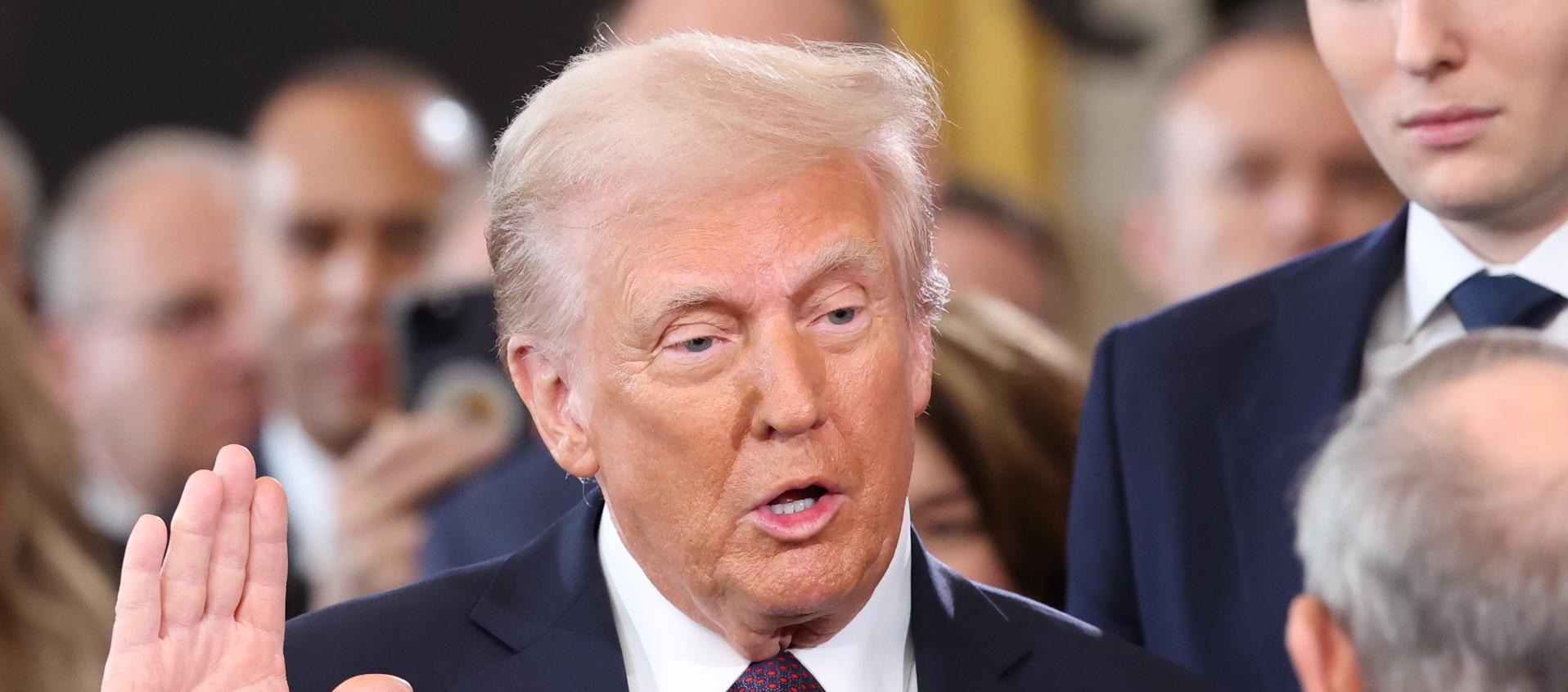 Donald Trump, en la toma de juramento como el 47 presidente de los Estados Unidos.