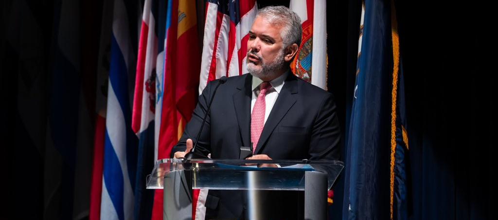 El expresidente Iván Duque.