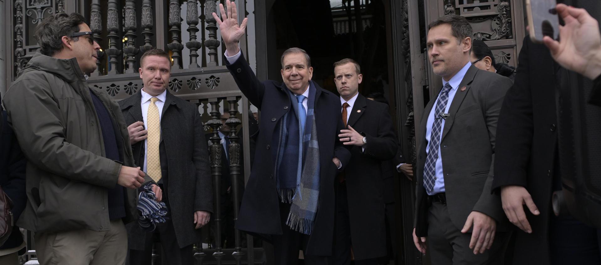 Edmundo González este lunes en Washington. 