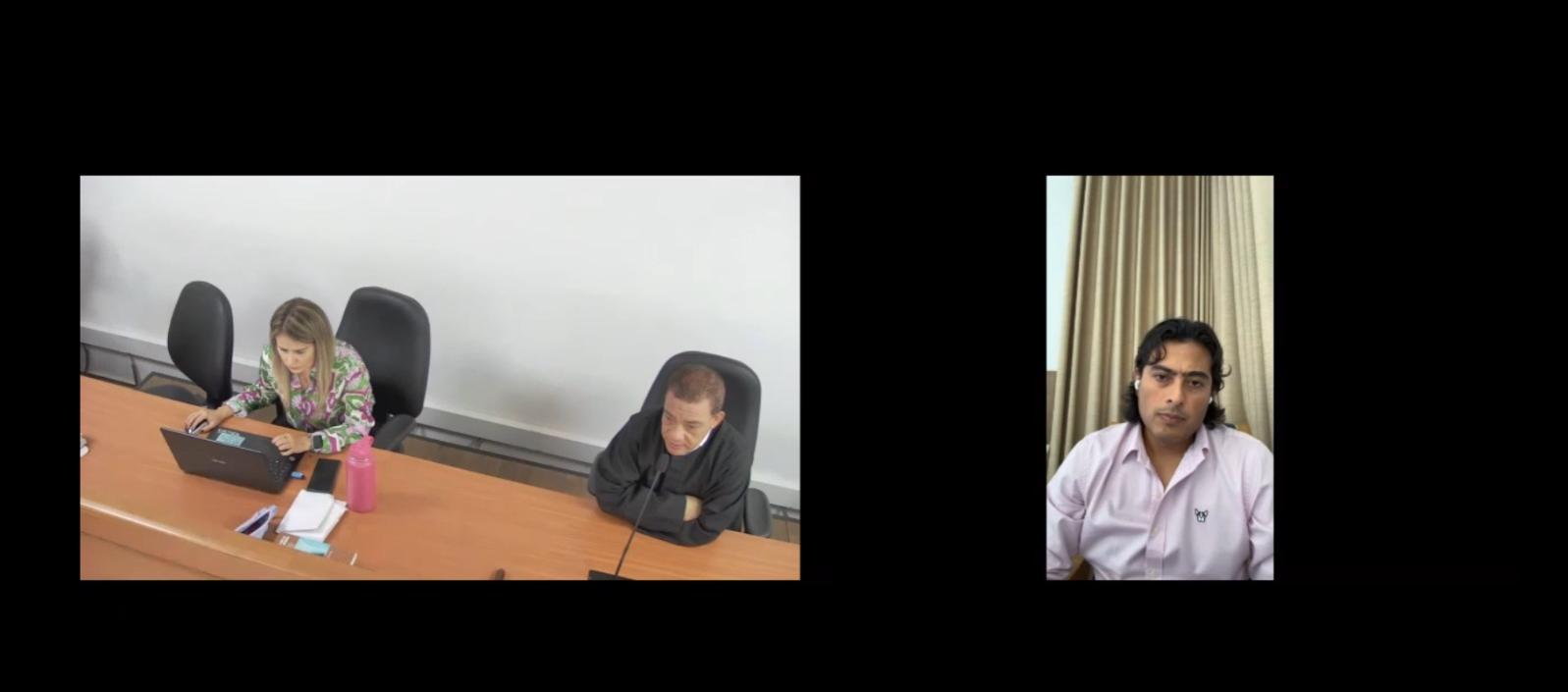 El juez Hugo Carbonó y Nicolás Petro