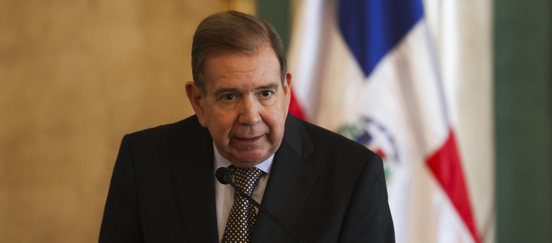 El líder opositor venezolano Edmundo González Urrutia, en Santo Domingo. 