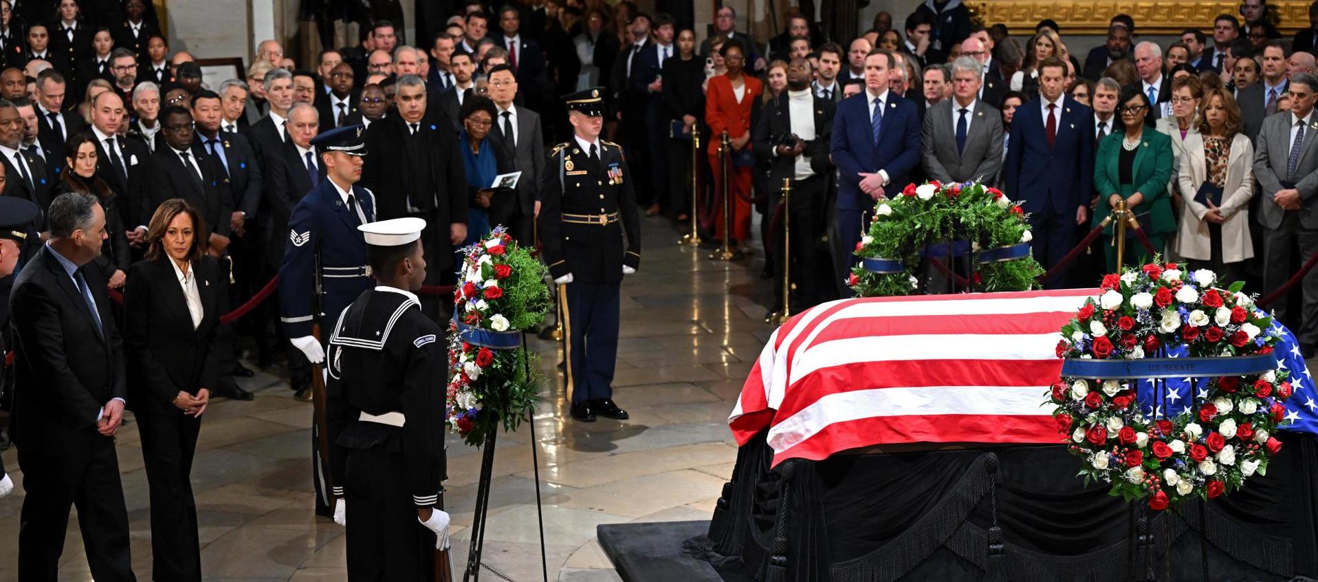 Homenaje al fallecido expresidente Jimmy Carter, en el Capitolio de EE. UU. en Washington. 