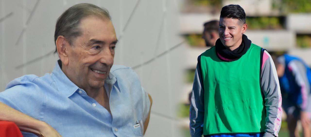 Fuad Char Abdala y James Rodríguez.