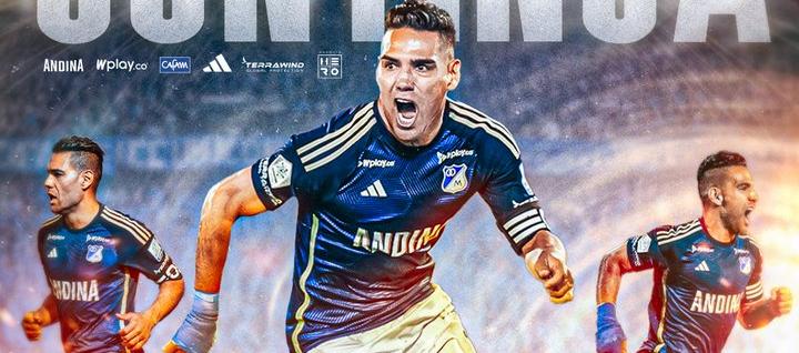La imagen con la que Millonarios confirmó la continuidad de Radamel Falcao.