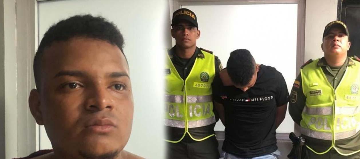 Harold Ubaldo cuando fue capturado en septiembre del 2019