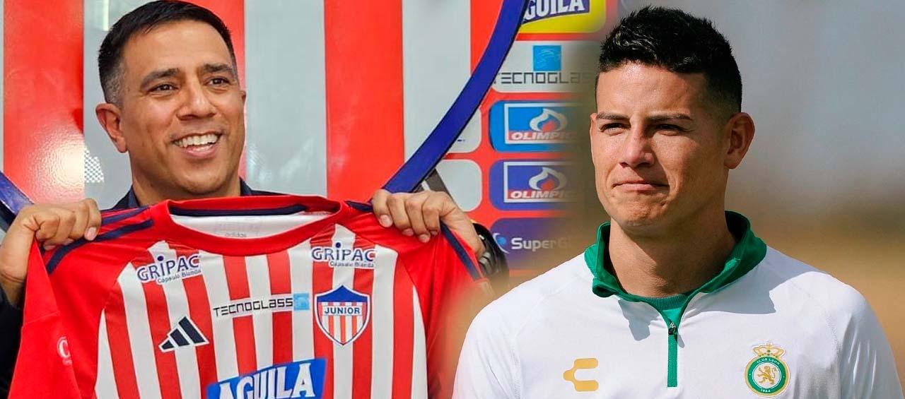 César Farías y James Rodríguez.