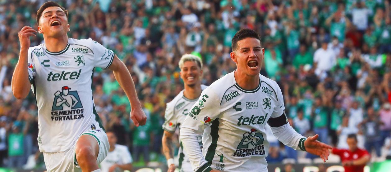 La celebración de James Rodríguez.