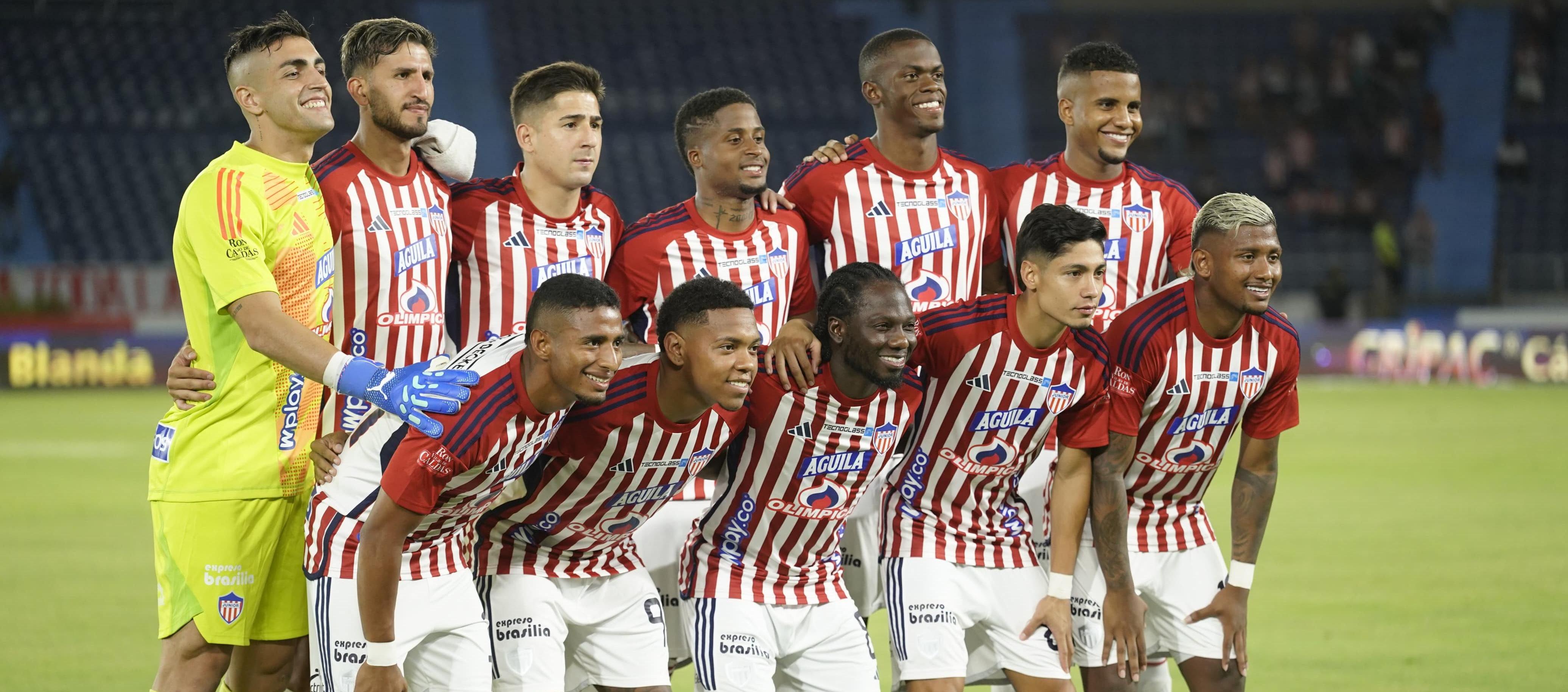 Alineación titular de Junior en el amistoso contra Universitario.