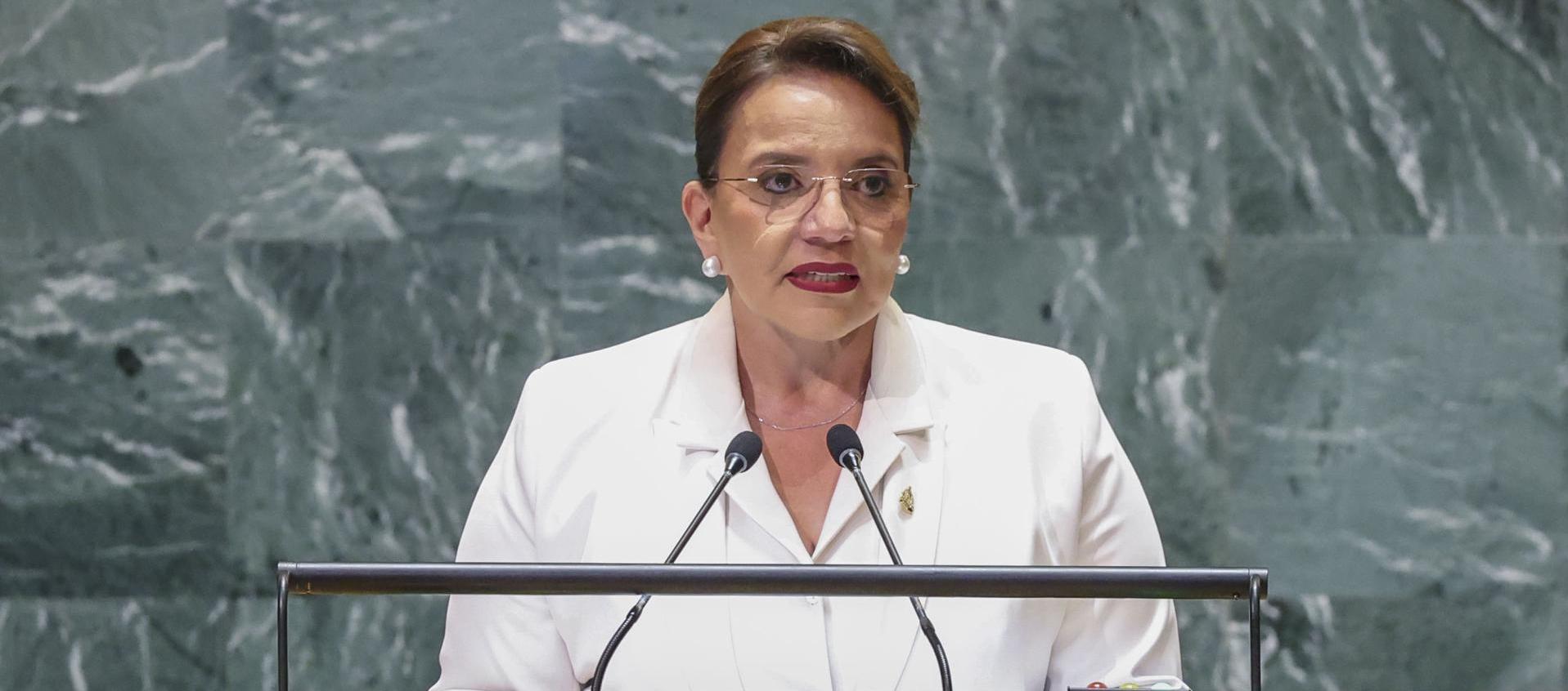 La presidenta de Honduras, Xiomara Castro. 