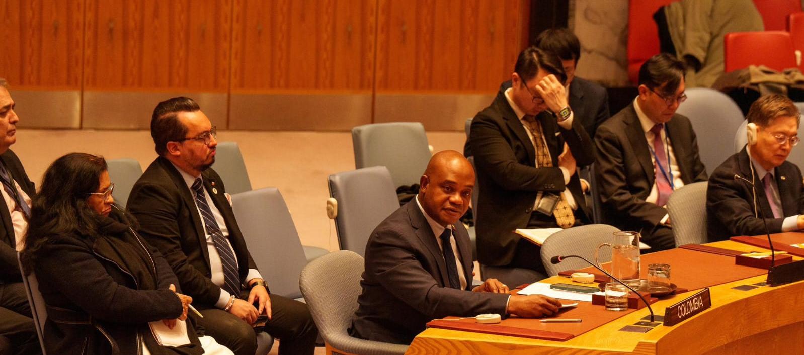 Luis Gilberto Murillo en la ONU. 