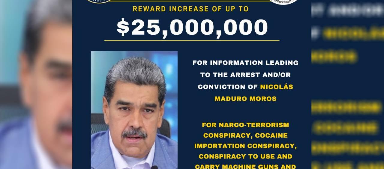 Cartel de Nicolás Maduro.