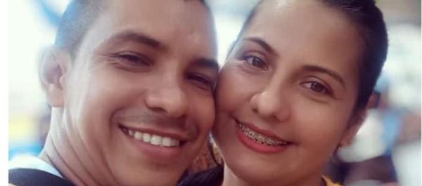 Miguel Ángel López y su esposa como Zulay Durán Pacheco.