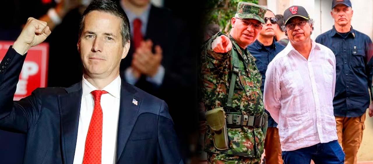 Bernie Moreno y Gustavo Petro.