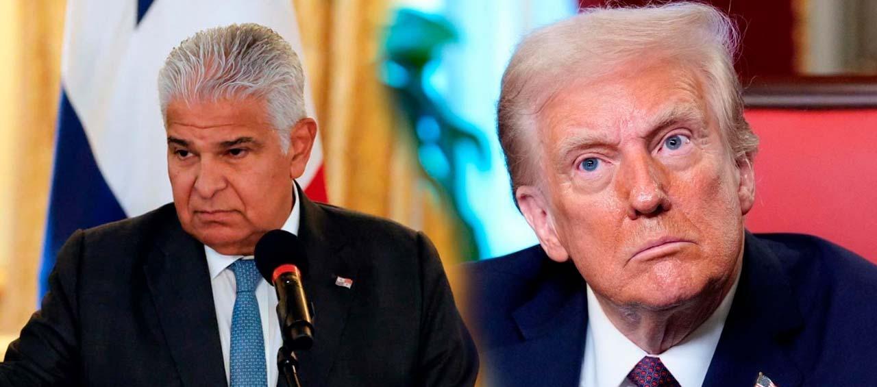 José Raúl Mulino y Donald Trump.