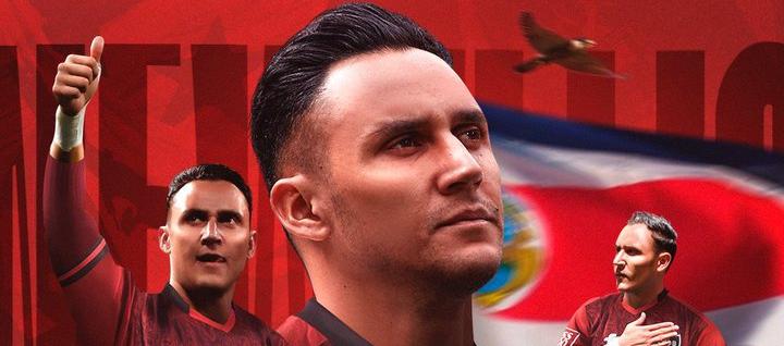 La imagen con la que Newell"s confirmó la llegada de Keylor Navas.