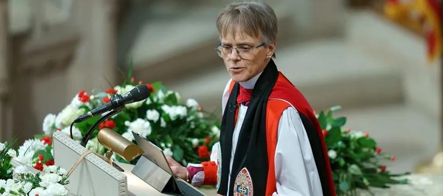 La obispa episcopaliana Mariann Edgar Budde.