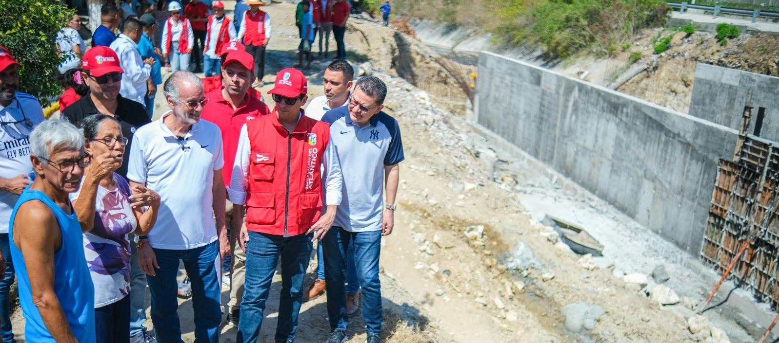 El Gobernador Eduardo Verano inspeccionó los trabajos.