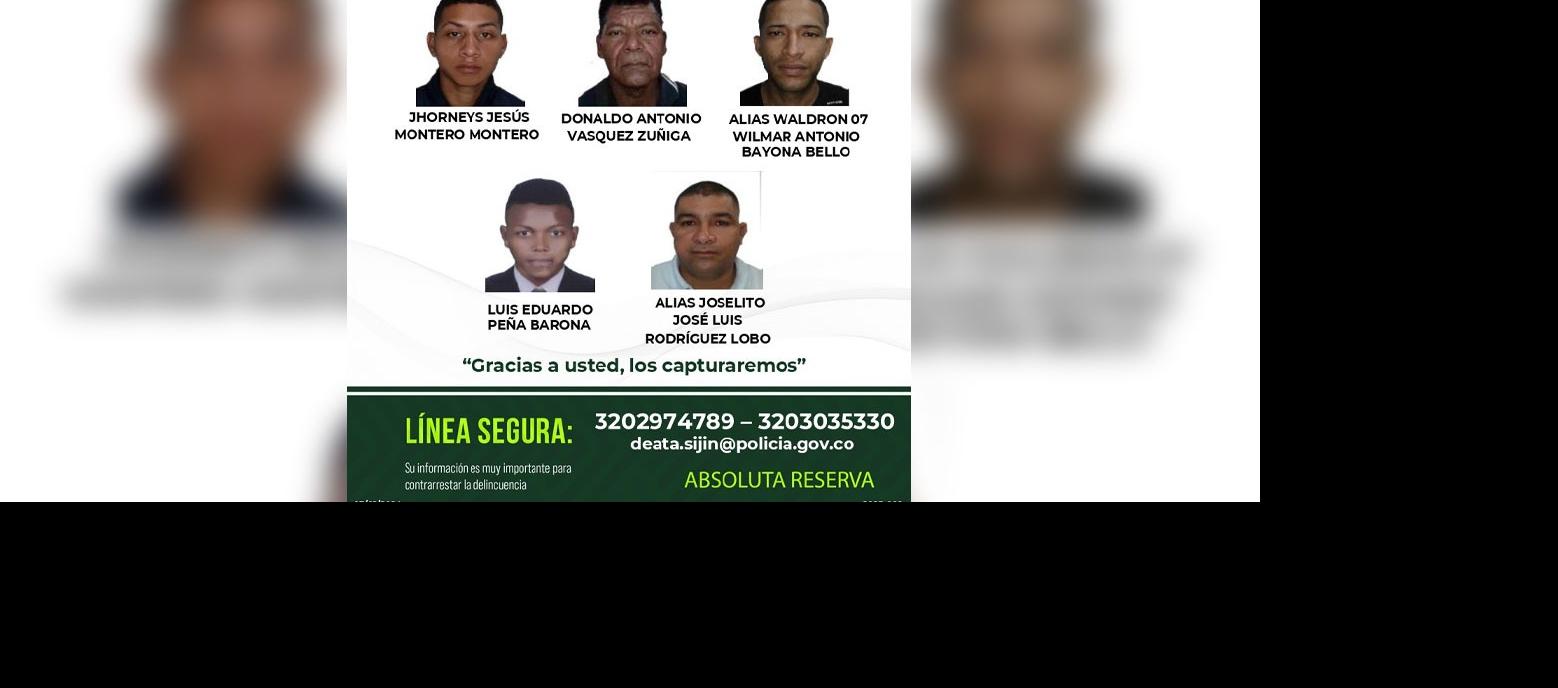 Cartel de los más buscados.