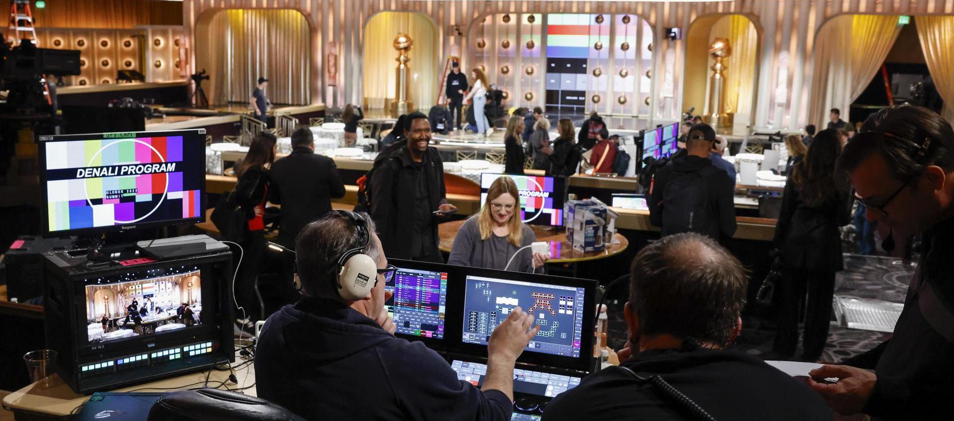 Preparativos para la 82ª edición de los Premios Globo de Oro.