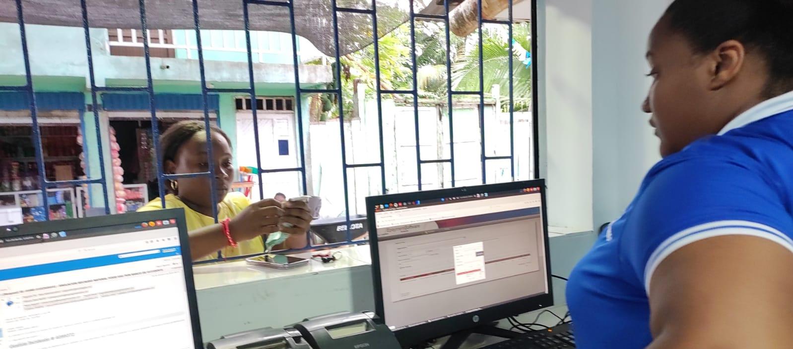 Imagen de la atención en SuperGIROS.