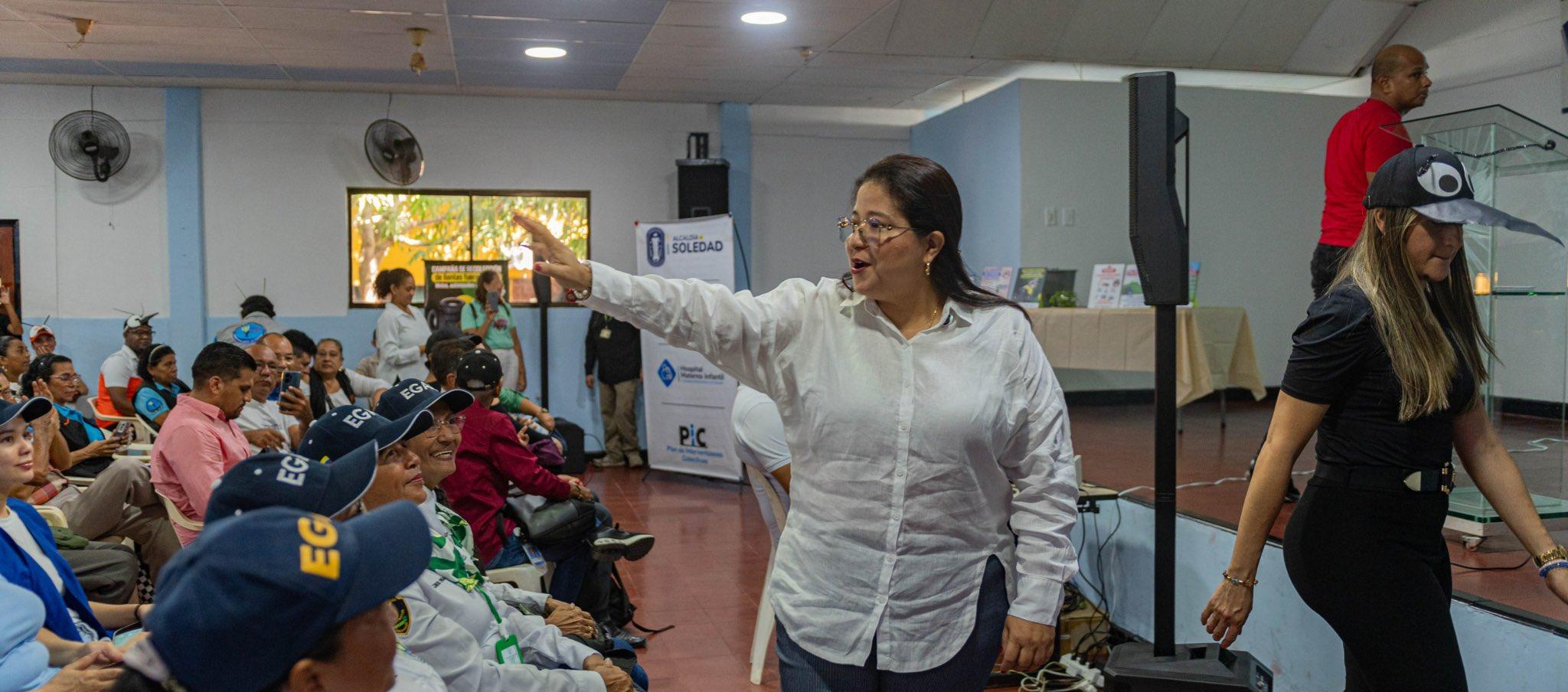 La Alcaldesa de Soledad, Alcira Sandoval.