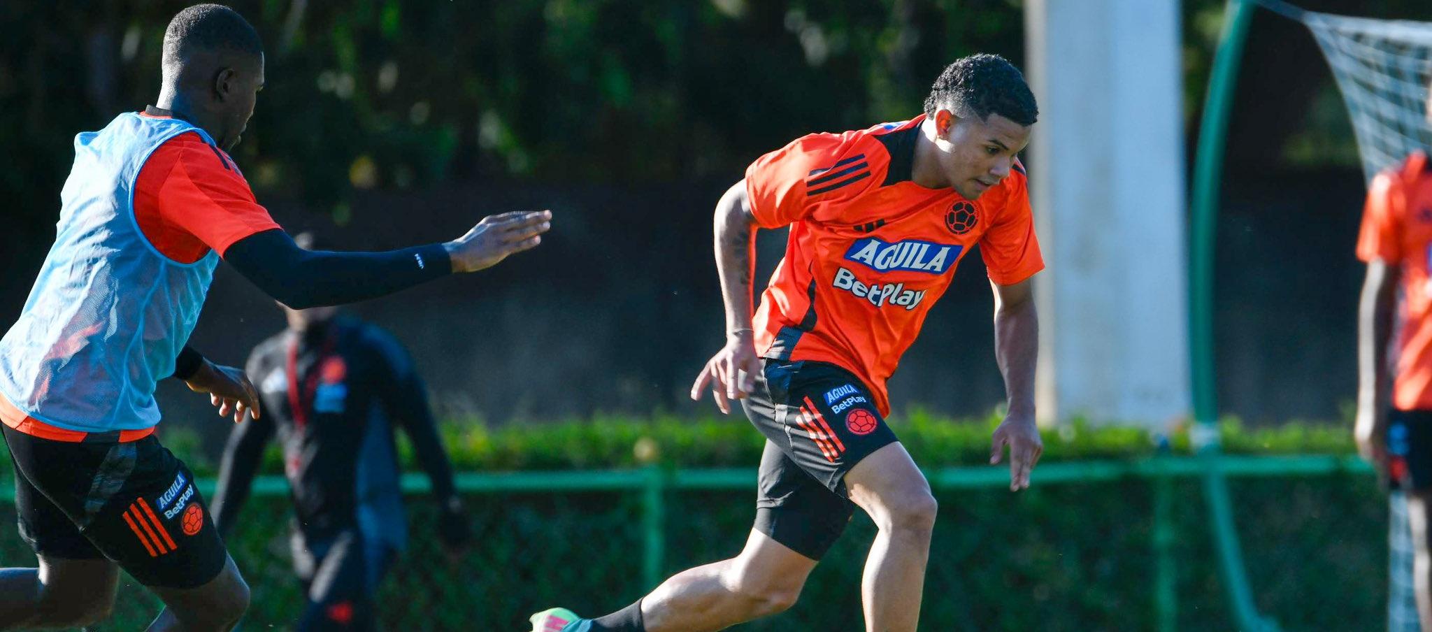 Entrenamiento de la Selección Colombia Sub 20 en Venezuela.