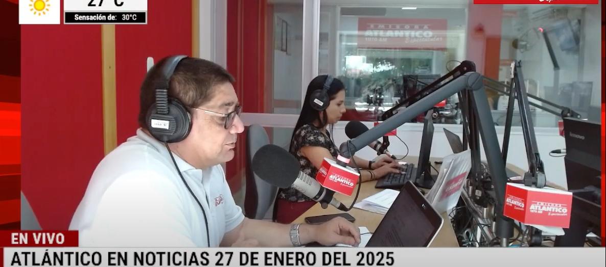 Transmisión de Atlántico en Noticias.