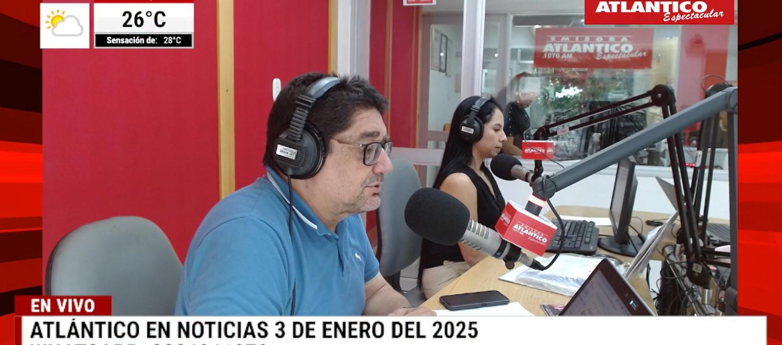 Transmisión de Atlántico en Noticias.