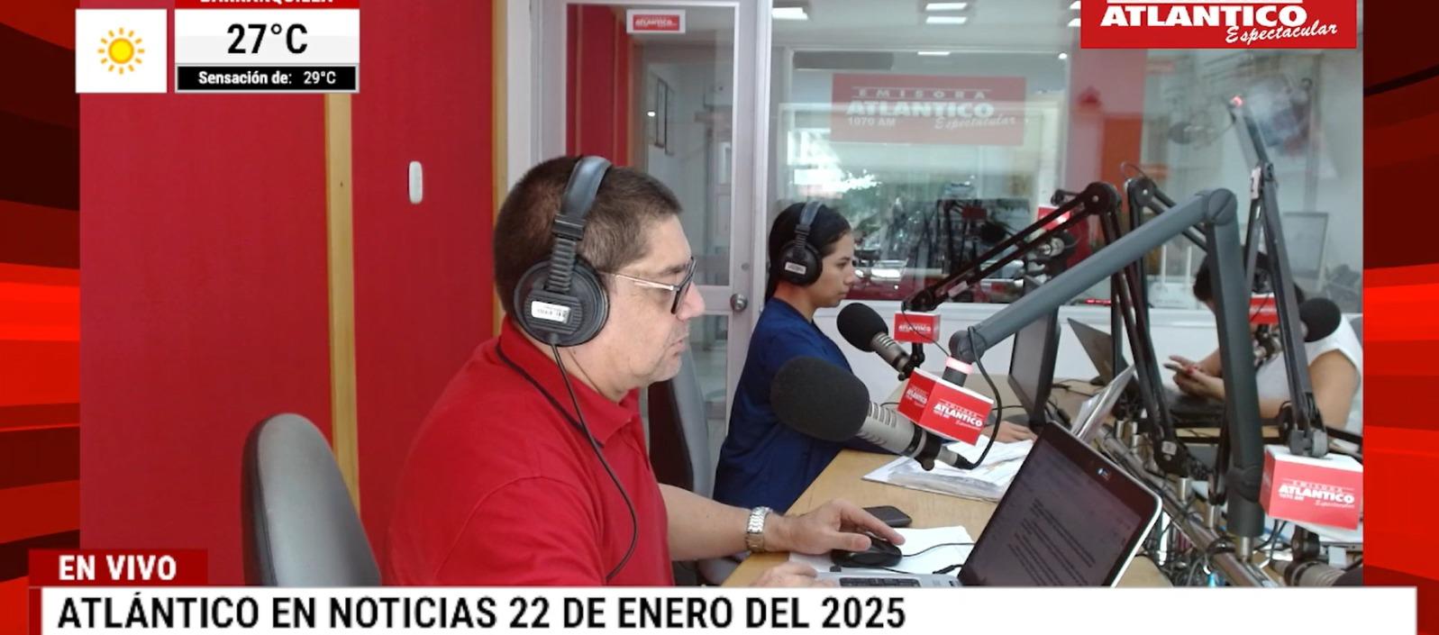 Transmisión de Atlántico en Noticias.