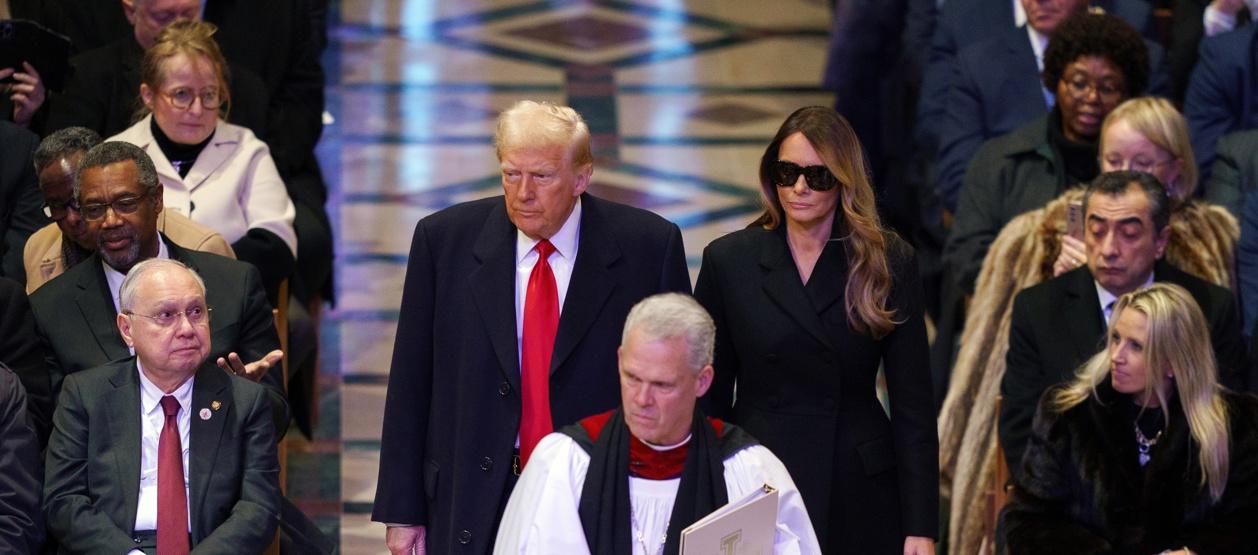 Donald Trump y esposa Melania.
