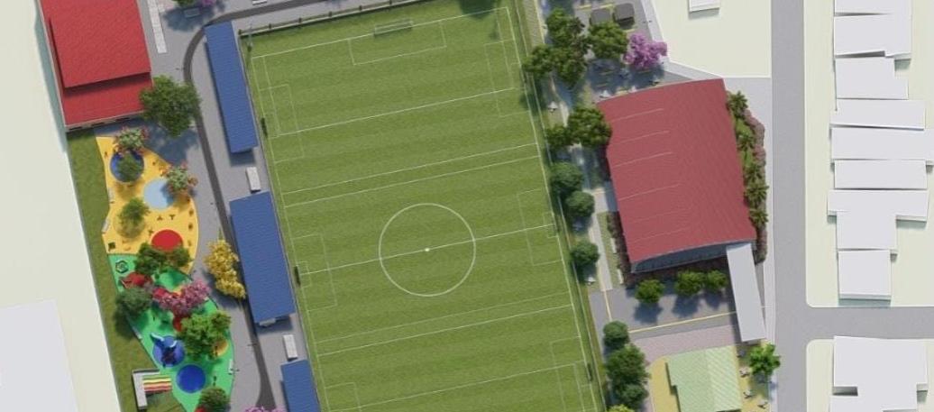 Imagen de lo será el polideportivo de Polonuevo. 