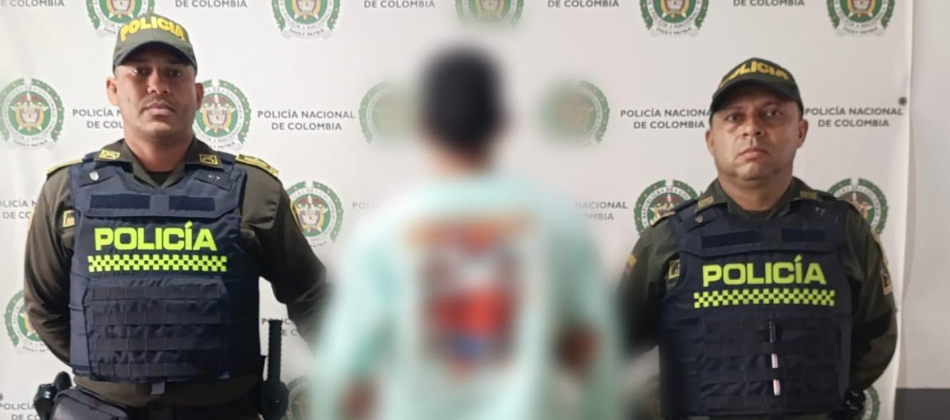 Adolescente aprehendido. 