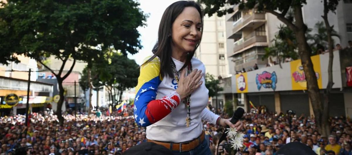 Líder opositora María Corina Machado.