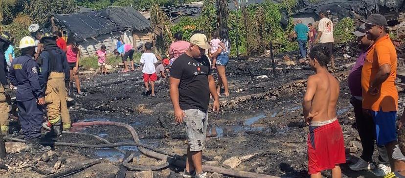 Incendio controlado en la Bendición de Dios. 