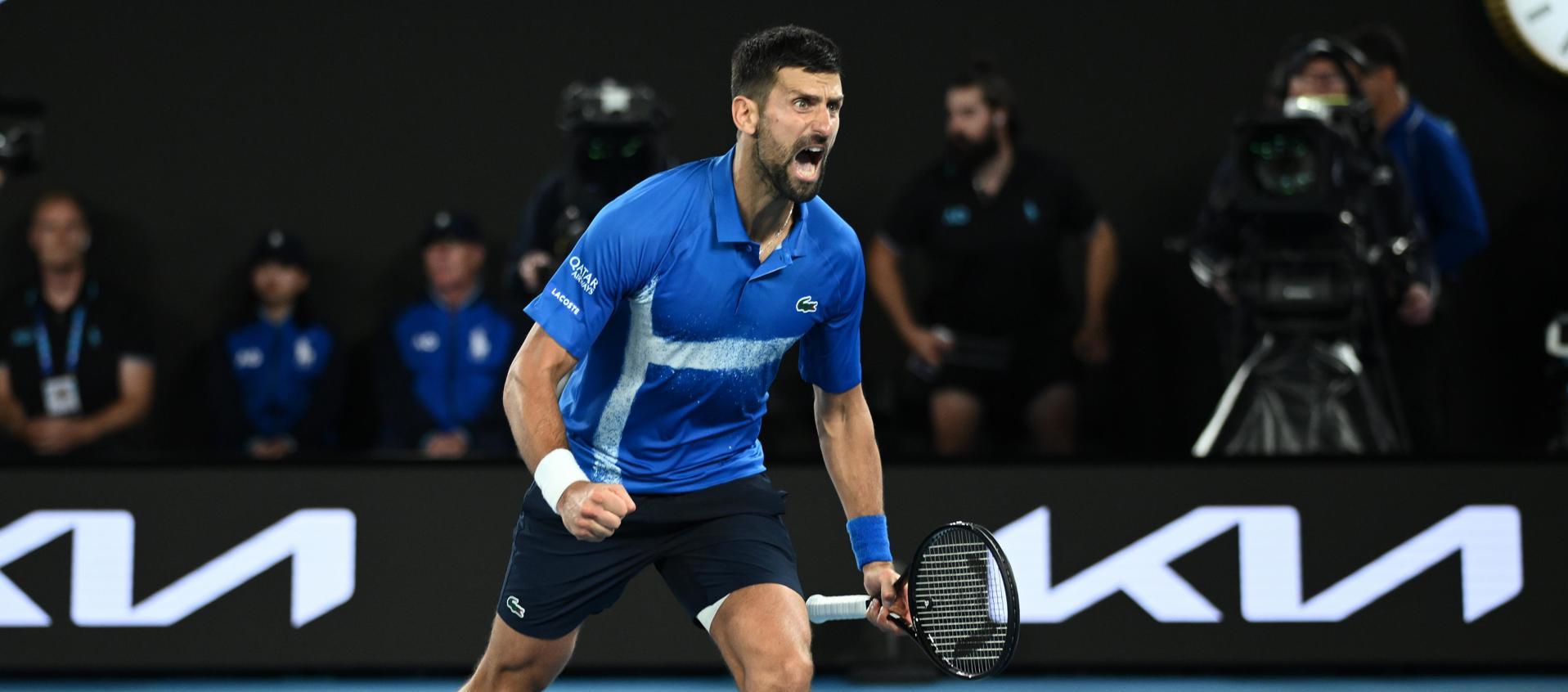 Novak Djokovic tras vencer a Carlos Alcaraz.