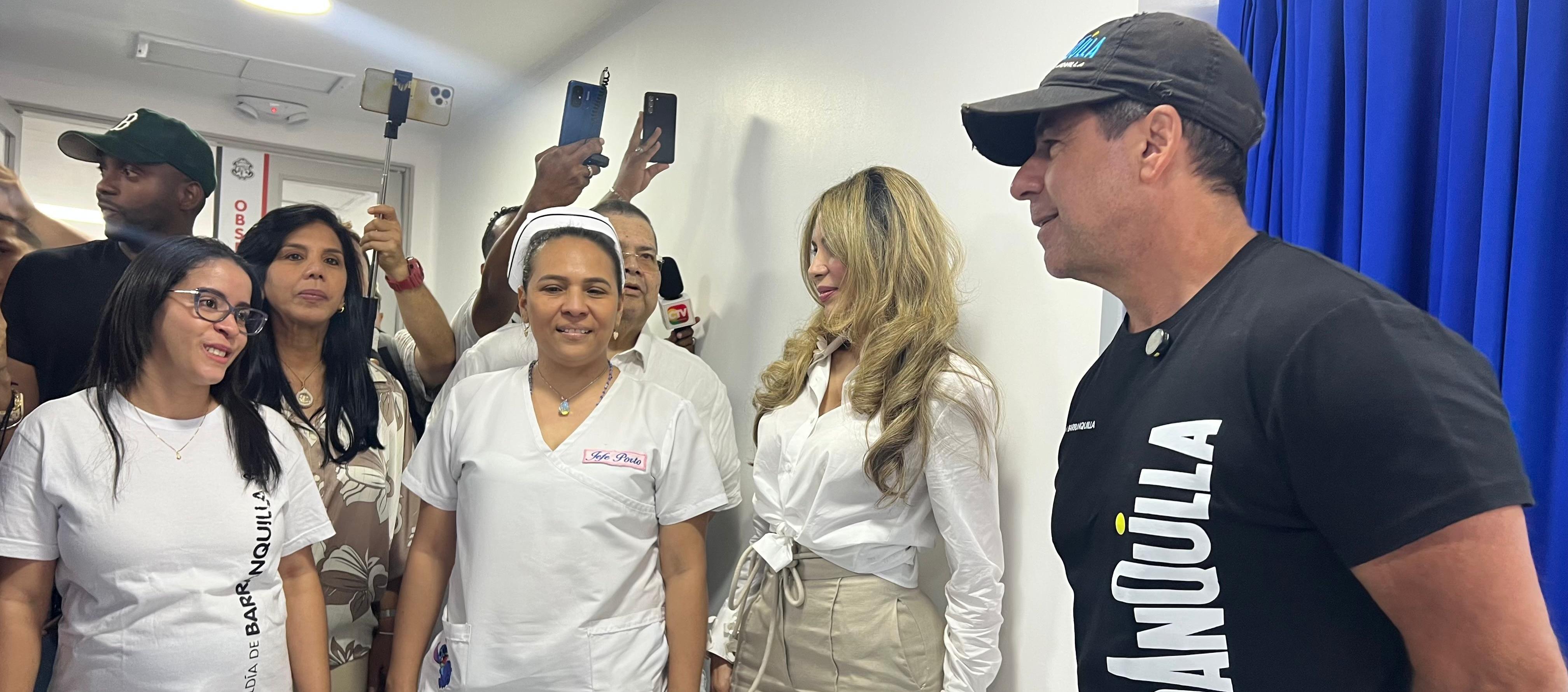 Alcalde Alejandro Char durante la entrega del Nuevo Hospital Barranquilla.
