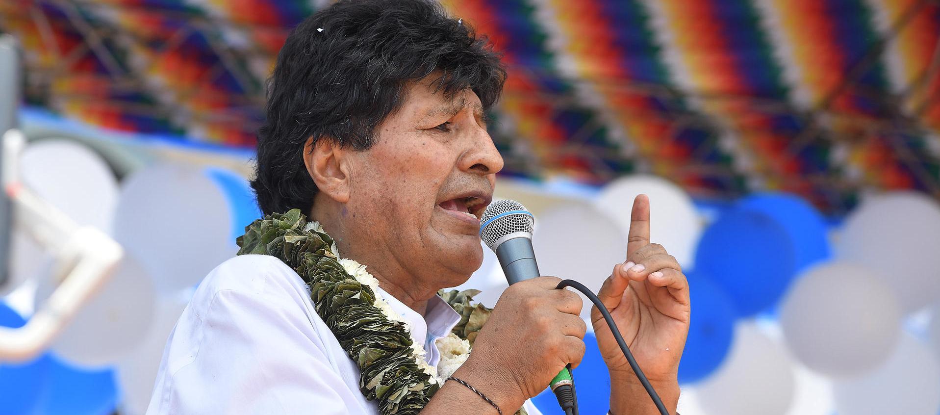 Evo Morales, expresidente de Bolivia.