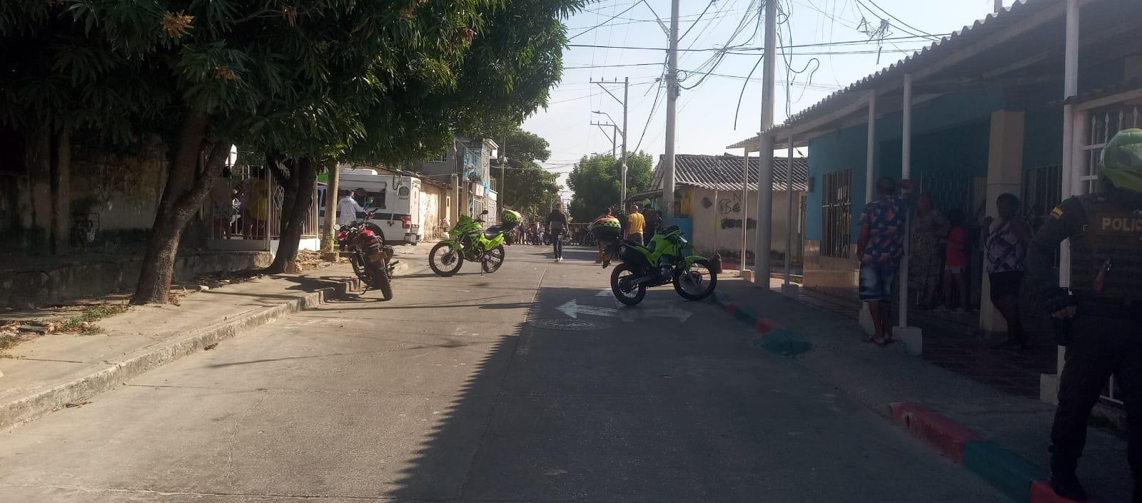 Escena del crimen en El Bosque. 