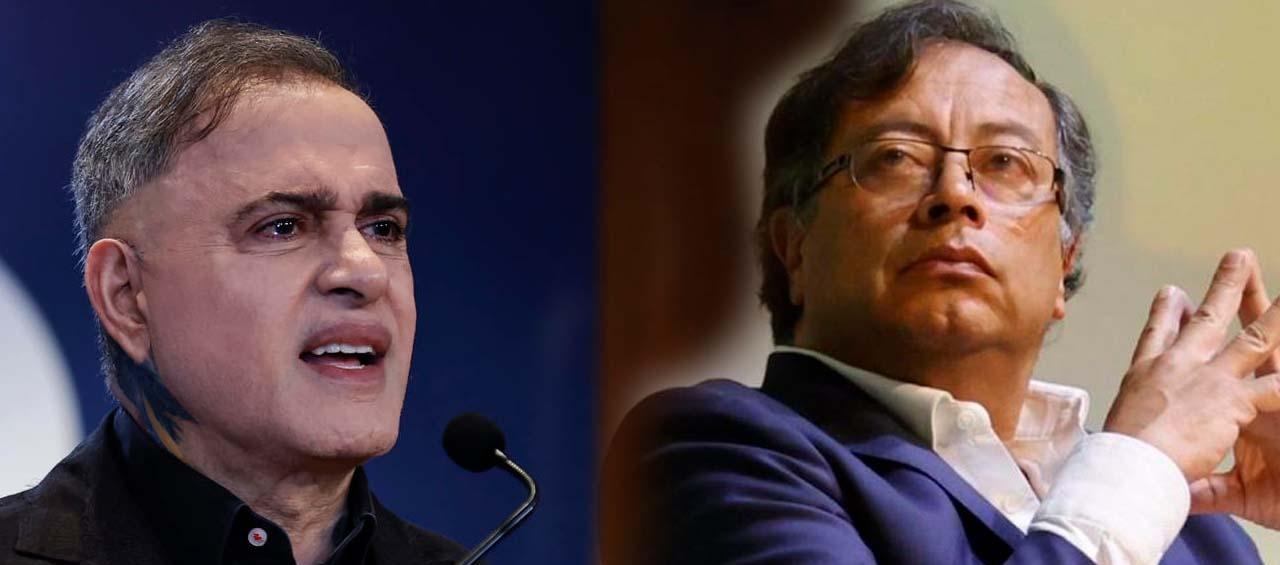 Tarek William Saab, Fiscal General de Venezuela, y Gustavo Petro, Presidente de Colombia.