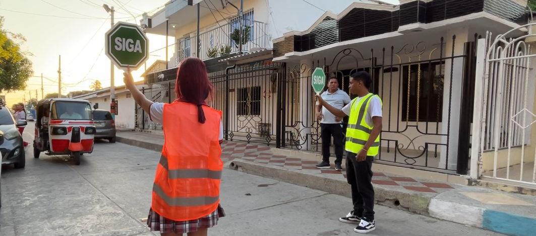 Actividades de regulación vial en Soledad.