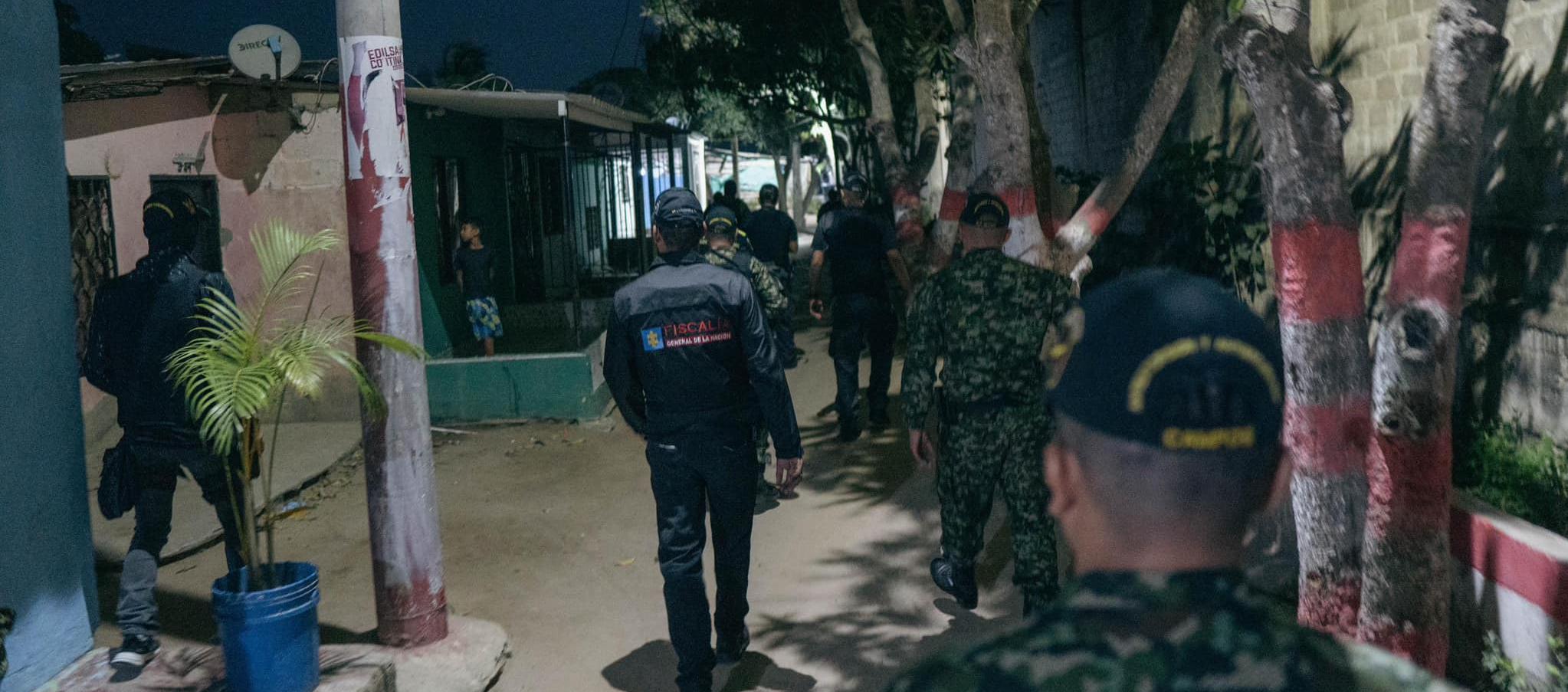 Caravana de seguridad en Soledad.