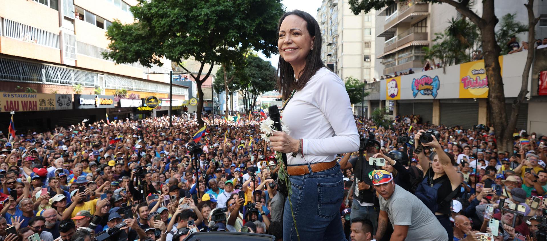 María Corina Machado, líder opositora venezolana.