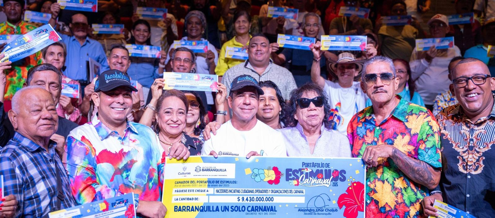 Beneficiados en el Portafolio de Estímulos. 