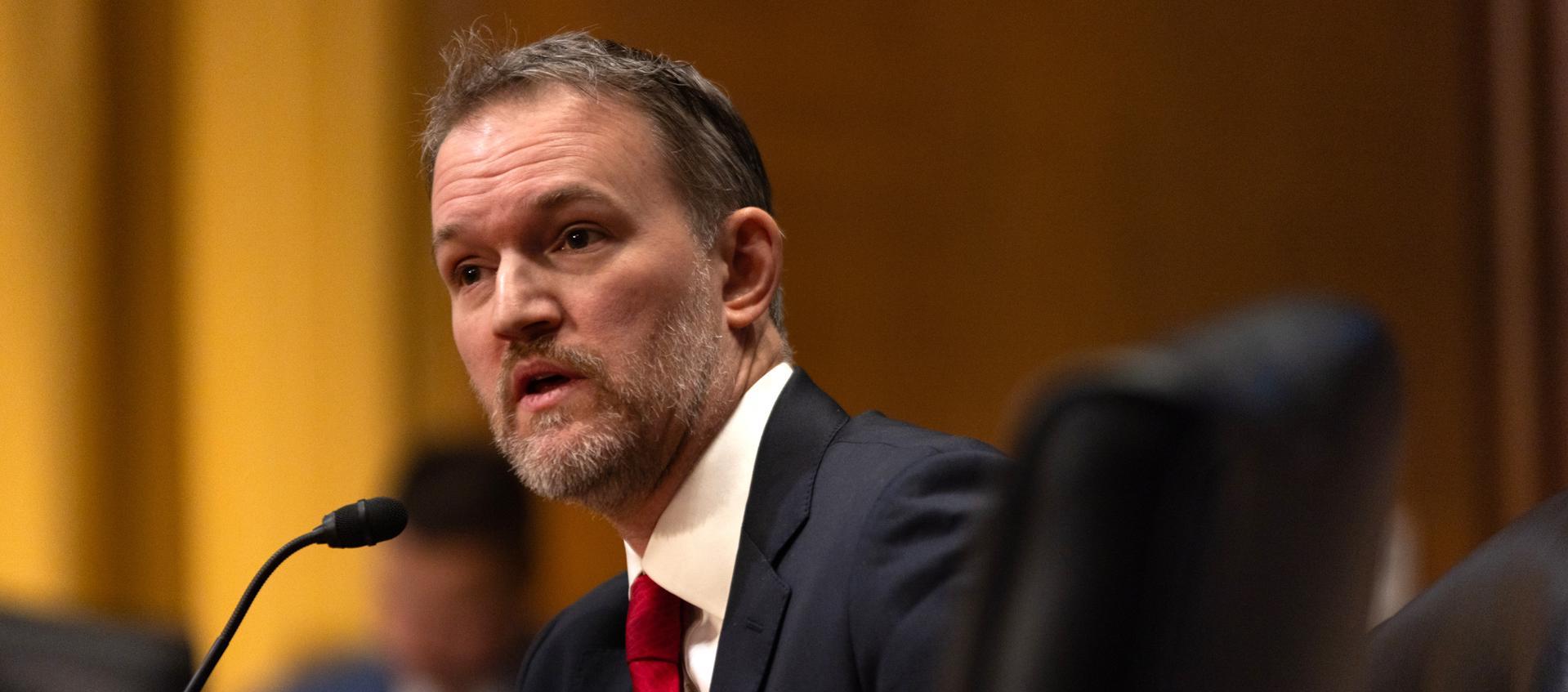 El nominado del Presidente Donald Trump para representante comercial de EE.UU., Jamieson Greer.