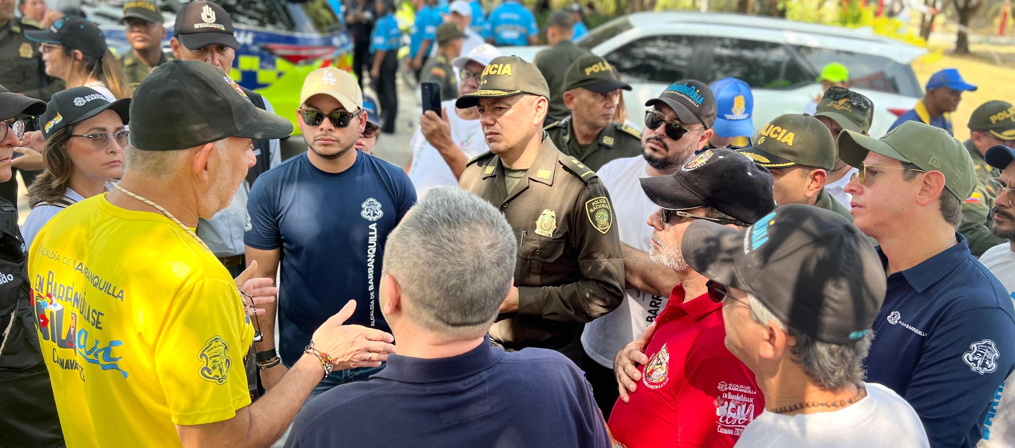 La Policía trabaja de la mano con la Alcaldía y Carnaval para brindar seguridad en la Guacherna.